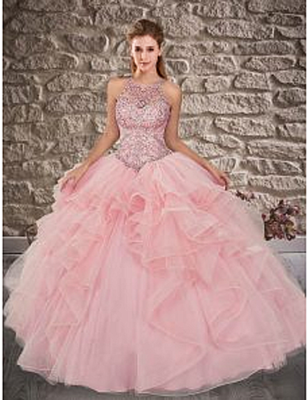 pink quinceanera dresses